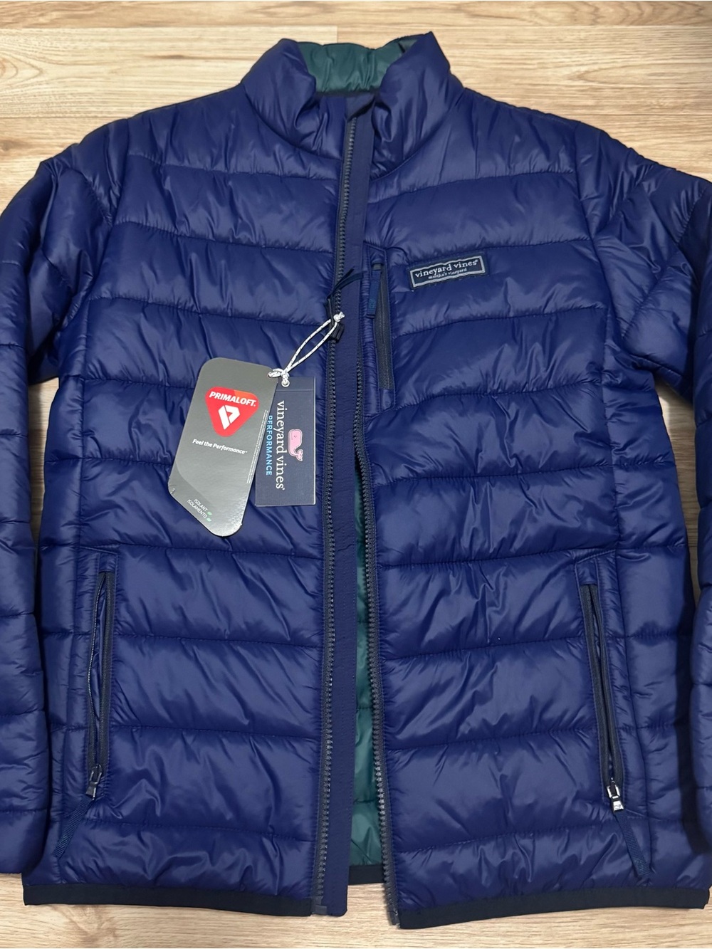 Vineyard Vines Boys Navy Packable Puffer Jacket